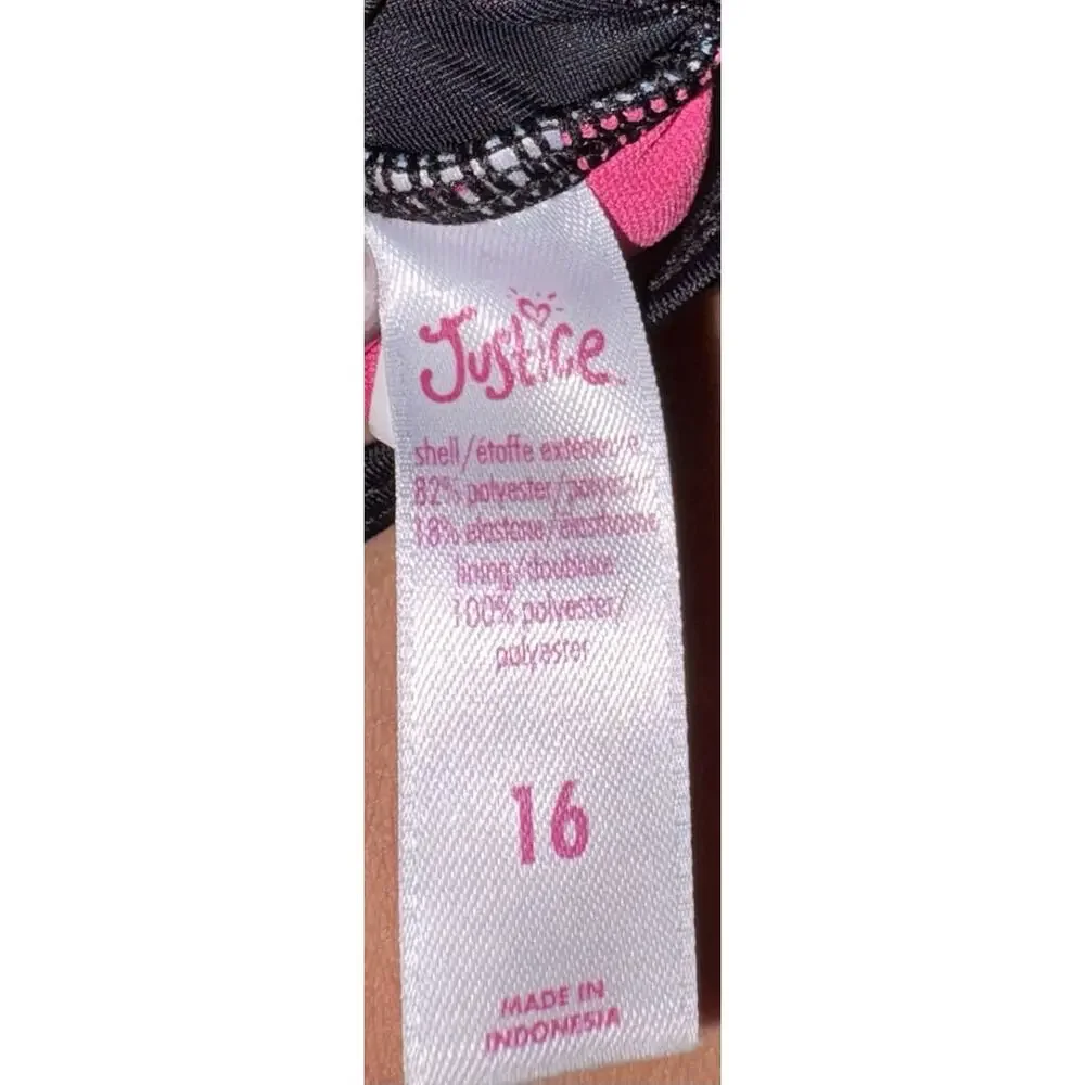 Justice Girls 16 “Talk To The Palm” Tankini Top. Cute, Fun